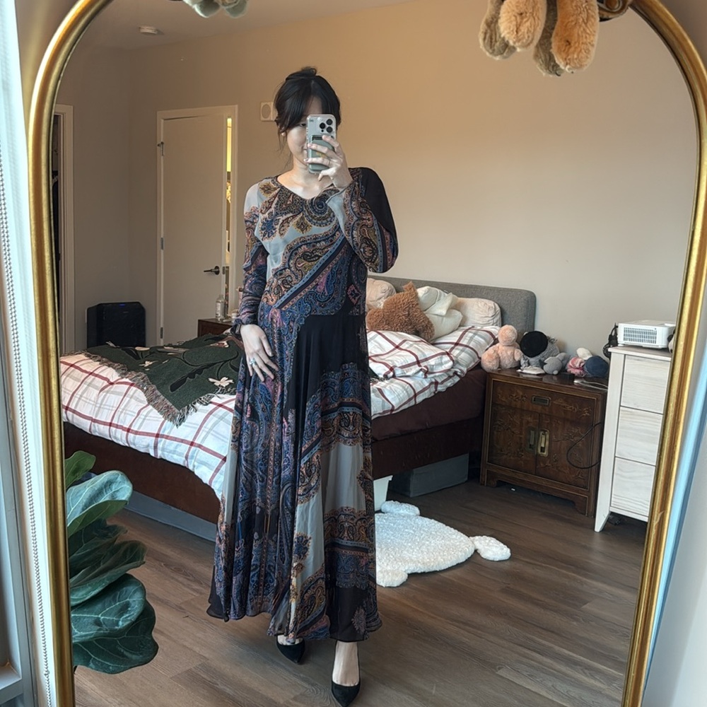 Excellent condition Etro silk paisley print maxi gown - Picture 2 of 11